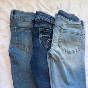 Stylish Girl's Denim Jeans - Set of Three (size 7)